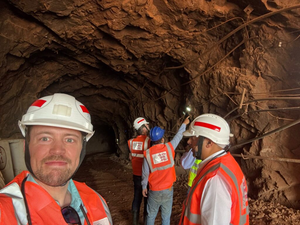 ProVerse Interactive executive chairman Kalle Salminen (on the left) visiting Malanjkhand copper mine.